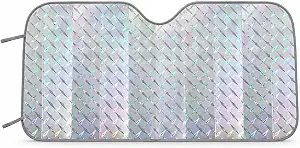 QEASET Car Windshield Sunshade (Reflective Front Window Sun Blocker)