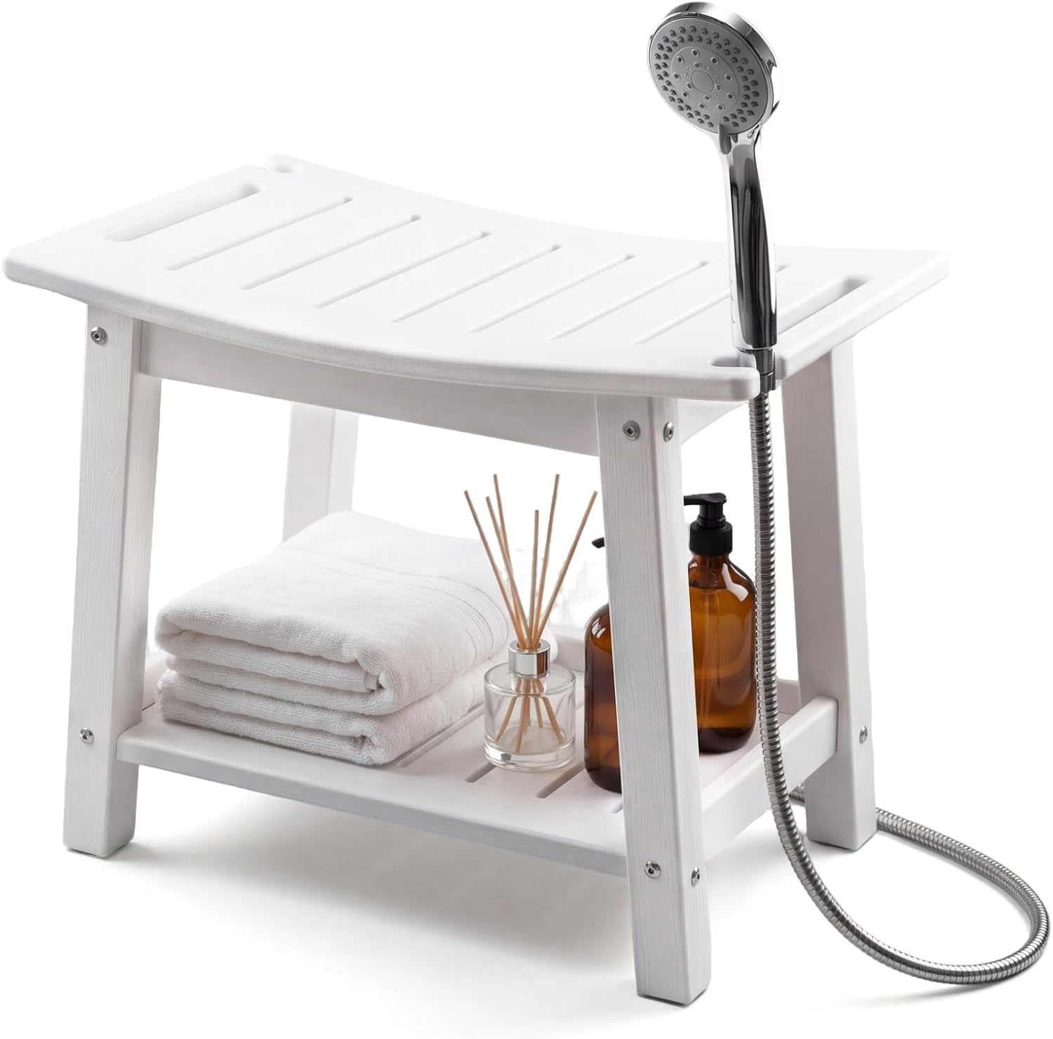 HDPE Waterproof Shower Bench Stool