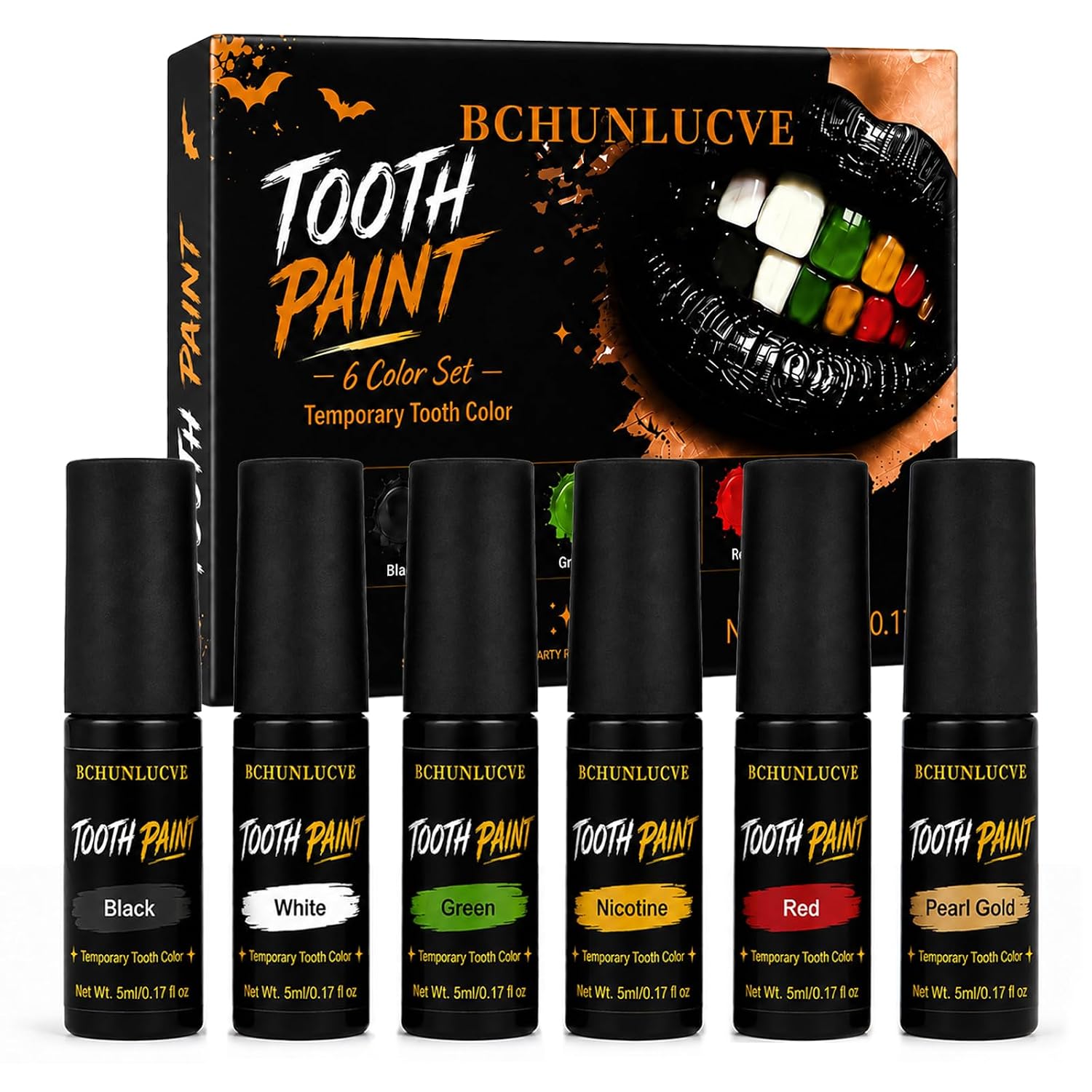 6 Colors Temporary Teeth Paint Kit