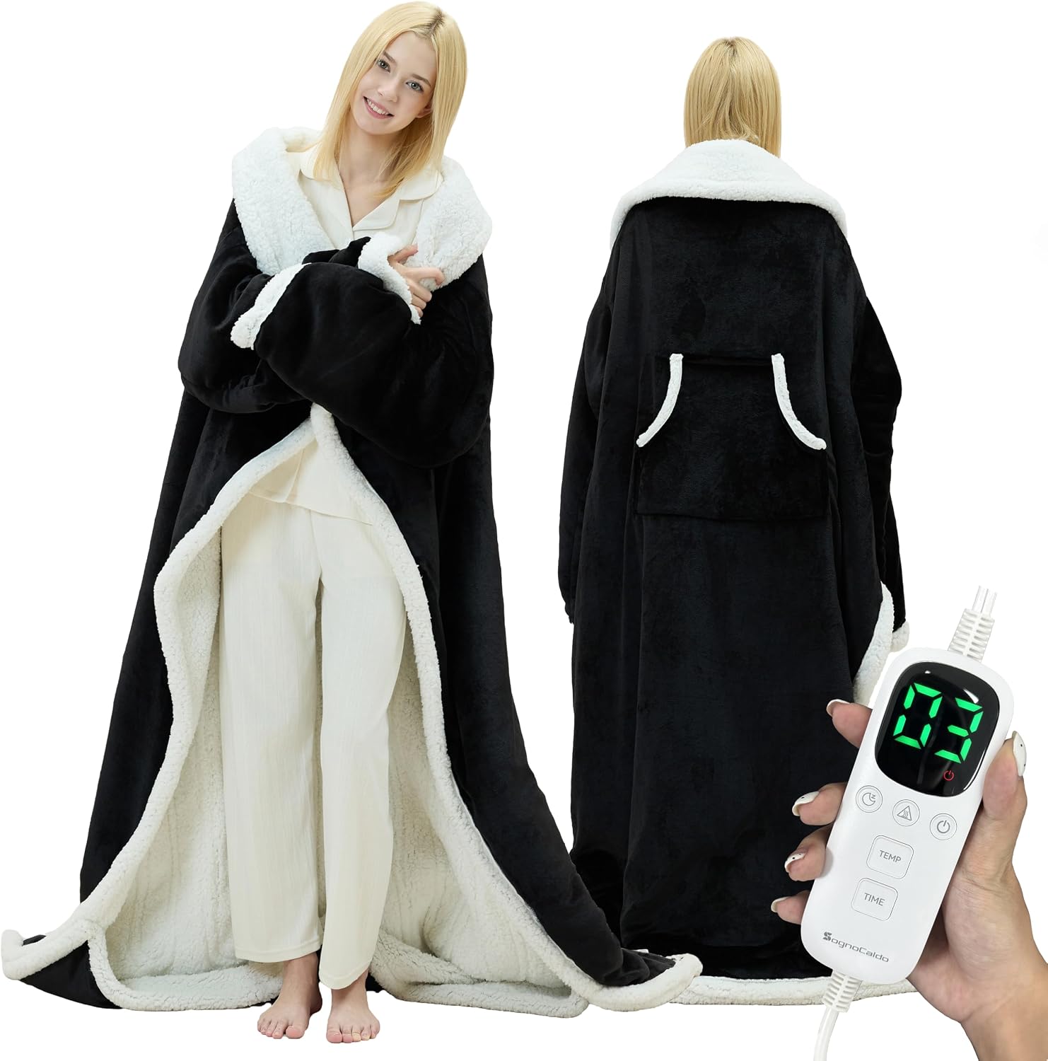 Wearable Heated Blanket Foot Pocket
